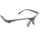Safety Glasses / Goggles, Reader 2x Magnifying, Black Frame, Clear Lens