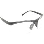 Safety Glasses / Goggles, Reader 2.5x Magnifying, Black Frame, Clear Lens