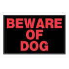 BEWARE OF DOG SIGN