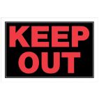 KEEP OUT SIGN