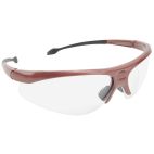 Safety Glasses / Goggles, Sport, Red Painted Frame, Clear Lens