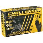 Nitrile Powder Free Gloves, Challenger, 6 mil, Black, Large