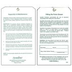 Safety Eyewash Inspection Tag