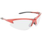 Safety Glasses / Goggles, Sport, Red Frame, Indoor / Outdoor Mirror Lens