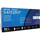 Safety Gloves, Microflex SafeGrip, Blue, 11.6" Large