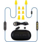 Earbuds, Wireless, Blue & Yellow w/ Microphone