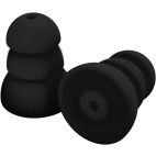 Earbud Plugs, Replacement, Silicone, Black