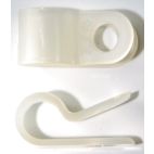 NAPA Wire 1/2 in Diameter Nylon Wiring Harness Bracket - Pack of 25 Priced Per Clamp