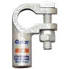 Battery Cable Terminals - Top Mount RIght Elbow Connector w/ Pre-Loaded Flux & Solder