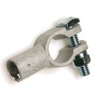 Battery Cable Terminals - Top Mount Straight Clamp Connector w/ Pre-Loaded Flux & Solder