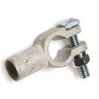 Battery Cable Terminals - Top Mount Straight Clamp Connector w/ Pre-Loaded Flux & Solder