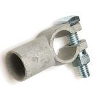 Battery Cable Terminals - Top Mount Straight Clamp Connector w/ Pre-Loaded Flux & Solder