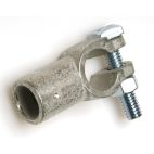 Battery Cable Terminals - Top Mount Straight Clamp Connector w/ Pre-Loaded Flux & Solder