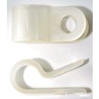 NAPA Wire 1/2 in Diameter Nylon Wiring Harness Bracket - Pack of 8 Priced Per Clamp