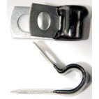 NAPA Wire 1/4 in Diameter 1/2 in Wide Rubber Dipped Insulated Metal Clamp - Pack of 6