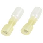 Primary Wire Heat Shrink Connector / Solid Seal Crimp 'N Seal Extreme Quick-Disconnect Double-Hump Terminals 12 - 10 ga