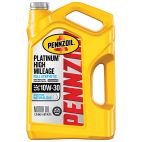 Pennzoil High Mileage Synthetic Blend 10W30 Motor Oil 5 Qt