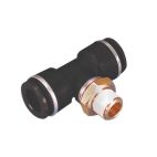 Air Brake Push to Connect PTC / Quick Connect QC Fittings Male Branch Tee Phillips Industries