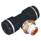 Air Brake Push to Connect PTC / Quick Connect QC Fittings Male Branch Tee Phillips Industries