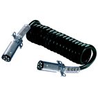 Trailer Connector Coiled Cables / Cords Assy - H/D Truck Coiled Non ABS Trailer (Standard) Phillips Industries