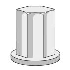 Battery Stud & Terminal Nuts - H/D Truck Closed Cap Nut Phillips Industries