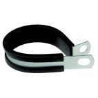 Phillips Industries 1/4 in Diameter 1/2 in Wide 1/4 in Hole Rubber Cushioned Insulated Metal Clamp - Pack of 25 Priced Per Clamp