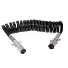Trailer Connector Coiled Cables / Cords Assy - H/D Truck Coiled Liftgate / Tailgate Charging Cable (Dual Pole) Phillips Industries