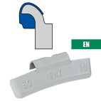 Plombco EN-Style Coated Zinc Clip-On Wheel Weights - Choose Size or Bulk Set