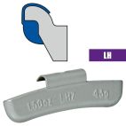 Plombco LH-Style Coated Zinc Clip-On Wheel Weights - Choose Size or Bulk Set