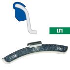 Plombco LT1-Style Uncoated Zinc Clip-On Wheel Weights - Choose Size