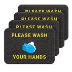 PIG® Wash Your Hands Floor Sign - Box of 4