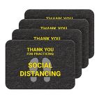 PIG® Social Distancing Floor Sign - Box of 4