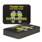 PIG® Social Distancing Floor Sign - Box of 50