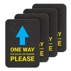 PIG® One-Way Directional Arrow Floor Sign & Marker - Box of 4