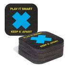PIG® Social Distancing Floor Sign & Marker - Box of 50