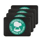 PIG® Emergency Eye Wash Station Safety Message Grippy® Floor Mat