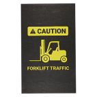 PIG® Caution Forklift Traffic Safety Message Grippy® Floor Mat