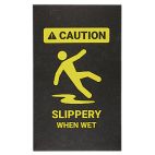 PIG® Caution Slippery When Wet Safety Message Grippy® Floor Mat