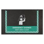 PIG® Emergency Shower Safety Message Grippy® Floor Mat