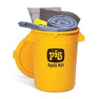 PIG® Spill Kit in 32-Gallon High-Visibility Economy Container