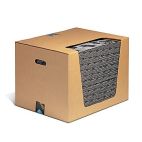 PIG® Gray Ham-O® Absorbent Mat Pad in Dispenser Box