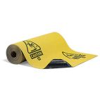 PIG® Caution Industrial Absorbent Adhesive-Backed Grippy® Floor Mat