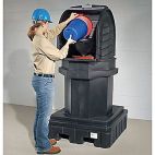 PIG® Roll Top Hardcover Single Drum Spill Pallet
