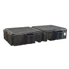 PIG® Twin Poly IBC Tote Spill Containment Pallet with Shelves