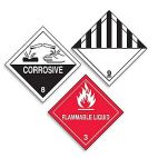 Hazardous Material Shipping Roll Labels