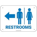 PIG® Restroom Left Arrow Sign