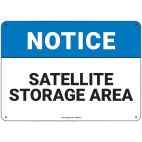 PIG® Notice Satellite Storage Area Sign