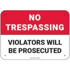 PIG® No Trespassing Violators Sign