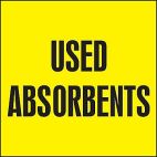 Used Absorbents Drum ID Label