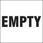 Empty Drum ID Label
